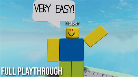 A Stereotypical Obby Roblox Full Playthrough No Commentary Youtube