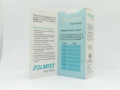 Zolmitriptan Zolmist Tablets, Non prescription, Treatment: Migrane at ...