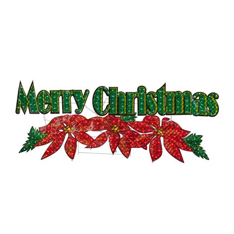 Merry Christmas Sign Lighted