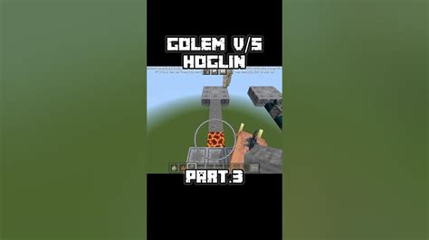 Golem Vs Hoglin Part3 In Minecraft Beta Golem And Hoglin Part3 Youtube