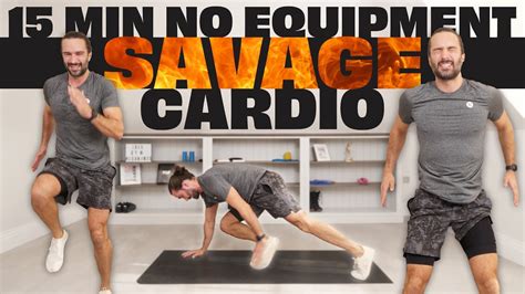 15 Minute Savage Cardio Workout The Body Coach Tv Youtube