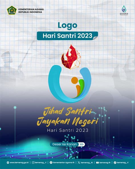 Luncurkan Logo Hari Santri 2023 Menag Ri Ajak Santri Berjihad