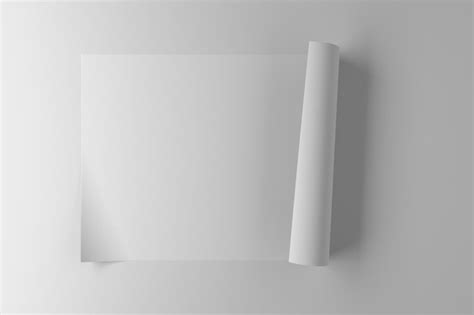 Premium AI Image A Piece Of White Paper With Curved Edges On White