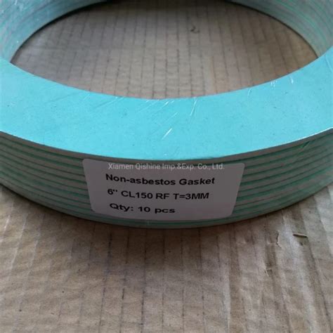 Asme B1621 Class 150 Flat Face Compressed Non Asbestos Sheet Fiber Flat Gasket Non Metal