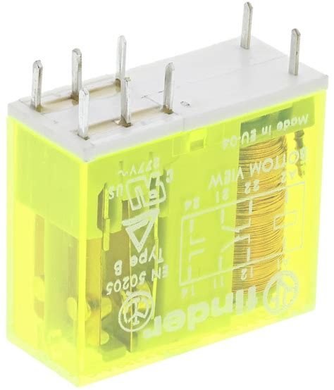 50 12 9 005 5000 Finder Finder PCB Mount Force Guided Relay 5V Dc