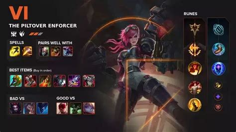 Best Vi Build Guide Runes Spells Items In League Of Legends