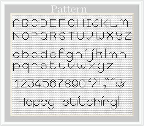 Backstitch Alphabet Cross Stitch Font Cross Stitch Letters Small