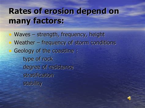 Marine Erosion Process And Erosional Landforms