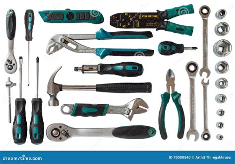 Many Tools On White Background Stock Photo Image Of Tool Background