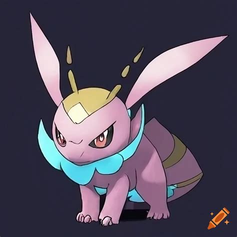 Crysteon a rock type eeveelution pokémon on Craiyon