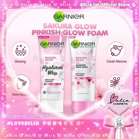 Jual Belia Garnier Sakura White Sakura Glow Pinkish Glow Foam