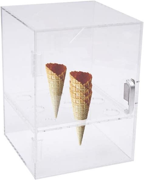 Amazon Simimasen Holes Ice Cream Cone Cabinet Acrylic Ice Cream