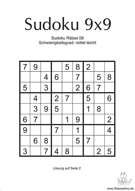 Sudoku Ausdrucken Kostenlos