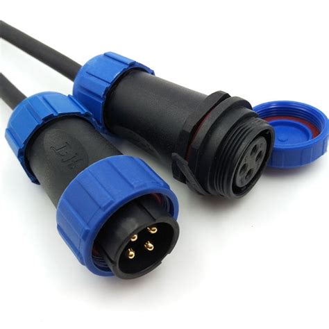 Sp21 4pin Waterproof Power Connector Plug Socket Ip67led Light Cable Connector Ebay