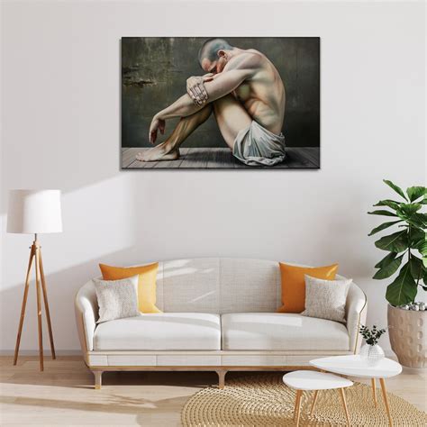 Vintage Art Nude Man Art Nude Art Sexual Painting Erotic Man Art Gay Art Etsy