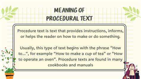 SOLUTION: Ppt procedure text - Studypool