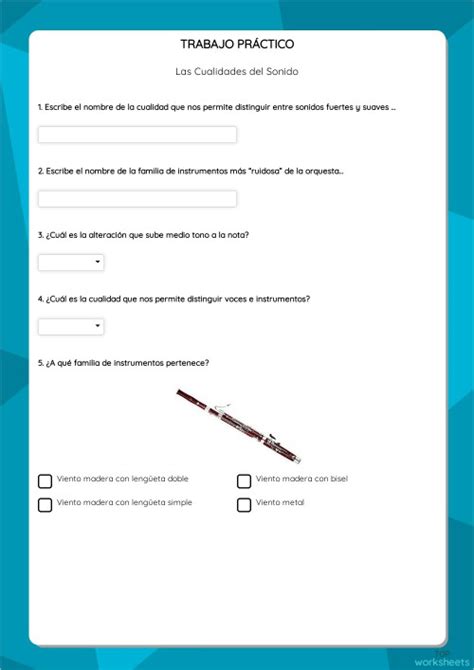 Trabajo PrÁctico Ficha Interactiva Topworksheets