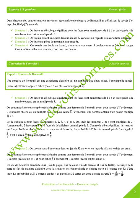 Solution Probabilites Loi Binomiale Studypool