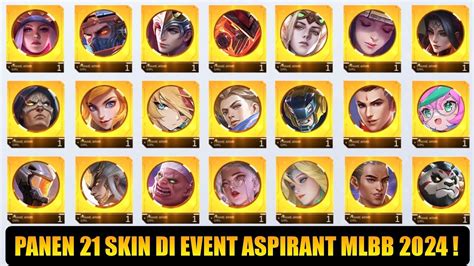 PANEN 21 SKIN MODAL TIKET GRATIS EVENT ASPIRANT 2024 CARA DAPAT SKIN