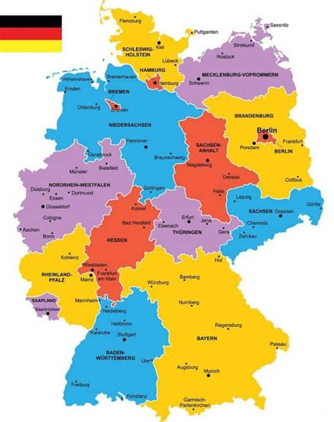 Mapa Fisico De Alemania