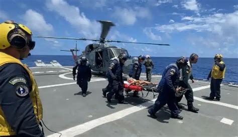 Emergência médica em alto mar Marinha mobiliza navio de guerra e