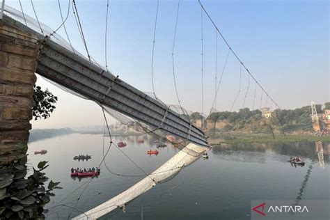 Korban Tewas Jembatan Ambruk Di India Naik Jadi Orang Antara News