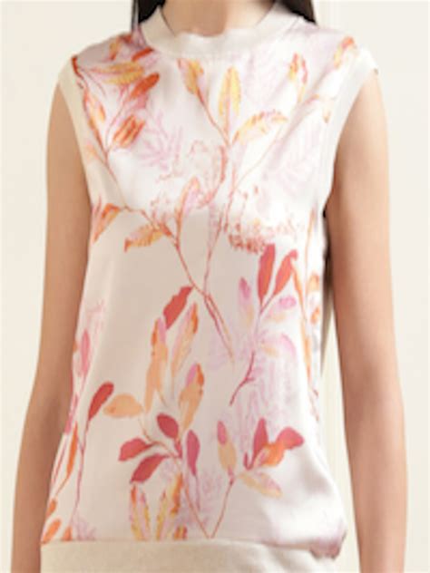 Buy Ted Baker Women Pink Floral Printed Sleeveless Top Tops For Women