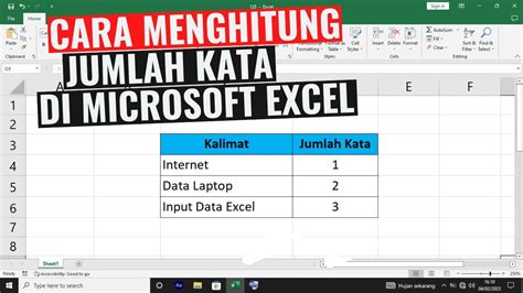 Cara Menghitung Jumlah Huruf Dan Kata Di Excel Dengan Mudah Porn Sex