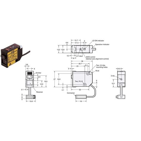 E3C-LD21 2M - Photoelectric sensors (OMRON) - Power Motion - Online Store