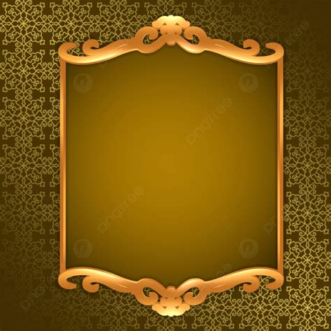 Beautiful Islamic Golden Background With Text Box Islamic Islamic