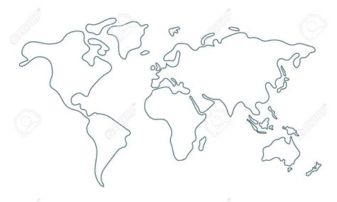 world map drawing easy - Analisa Woody