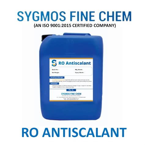 Ro Antiscalant Water Treatment Chemicals Grade Standard Industrial