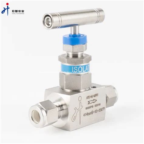 Stainless Steel 316 316L 6000psi Hydraulic Needle Flow Control Valve