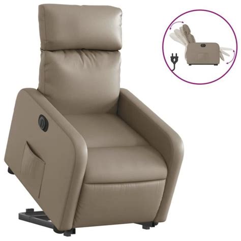 Cwu Fauteuil Inclinable Lectrique Cappuccino Similicuir A