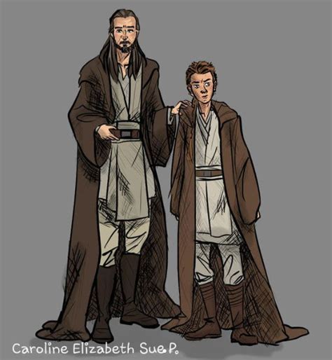 Master Qui Gon Jinn And Padawan Obi Wan Kenobi By Rolfwolf On Deviantart