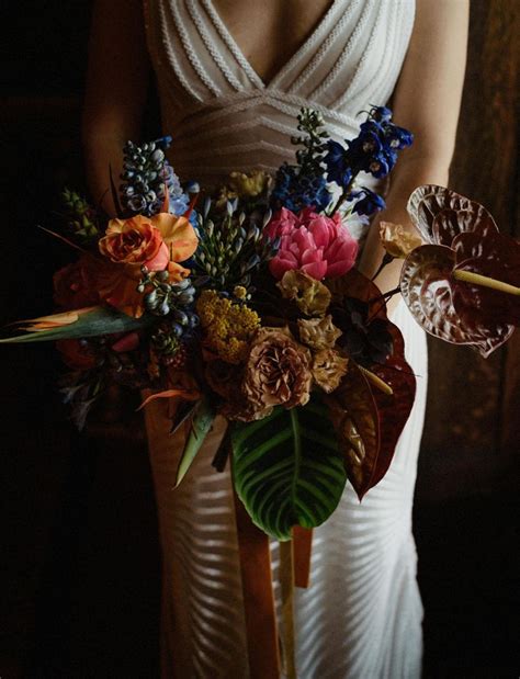 A Totally Tiki Wedding With Moody Vintage Vibes Tiki Wedding Art