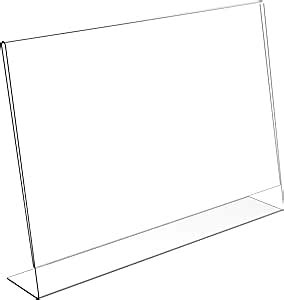 Displaypro A4 Landscape Acrylic Poster Menu Holder Lean To Perspex