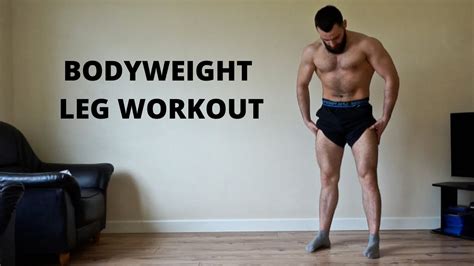 30 Min Bodyweight LEG Workout Follow Along Follow Along Leg Workout