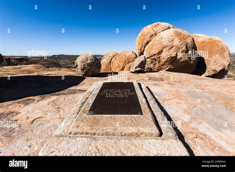 Matobo hills, Cecil Rhodes grave and natural rock formations, at "World ...