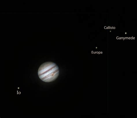 The Good Side Of The Jupiter With The 4 Galilean Moons 80 Mm F6