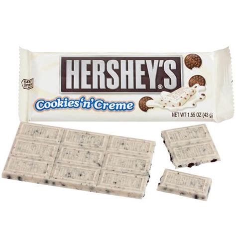 Hersheys Cookies N Cream Candy Bars 36 Piece Box Candy Warehouse