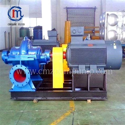 Horizontal Centrifugal Double Suction Casing Cast Iron Axially Split