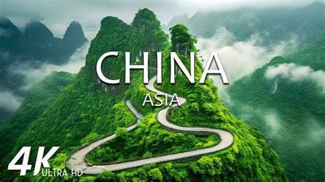 FLYING OVER CHINA 4K Video UHD Calming Piano Music With Beautiful