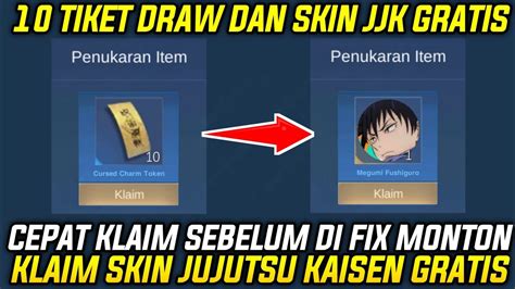 Cepat Klaim Tiket Draw Dan Skin Jjk Gratis Event Gratisan Skin