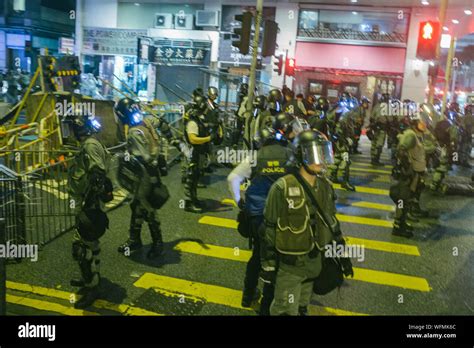 Hong Kong 31 Aug 2019 Anti Terror Hong Kong Police Are Seen At The