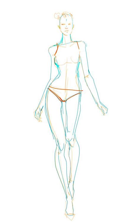 Project 365: Draw The Line: 7 Minute Croquis | Sketches, Fashion figure ...