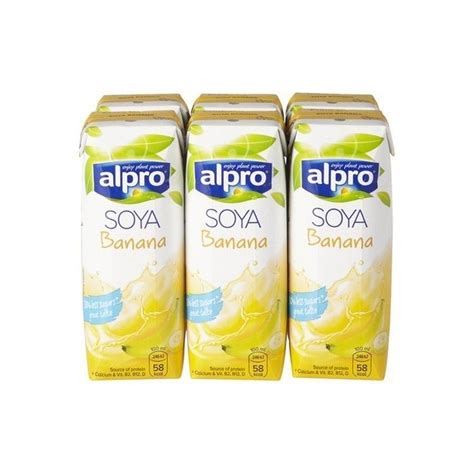 Alpro Soya Drink Bananas Brick 6x 25 Cl Banane Cuisine Belge Lait