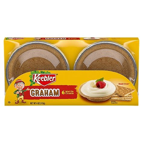 Keebler Graham Mini Pie Crusts 6 Count 4 Oz The Fresh Grocer