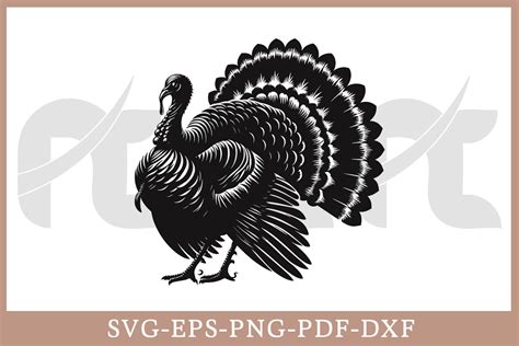 Thanksgiving Turkey Silhouette Vector Graphic by Craftabledesign ...