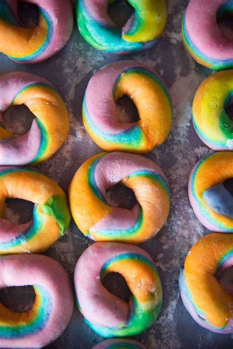 Mini Unicorn Rainbow Donuts Mini Rainbow Donuts With Unicorn Glaze